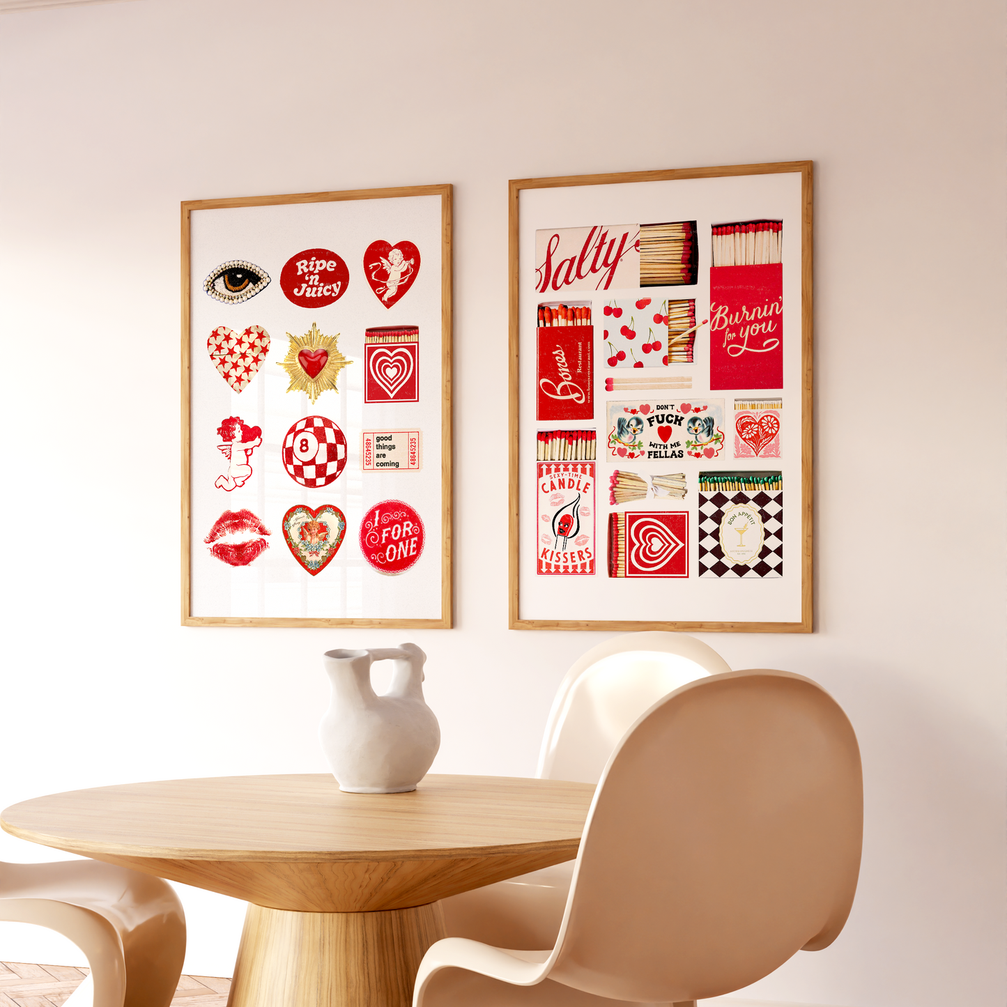 Red Matchbox Collage