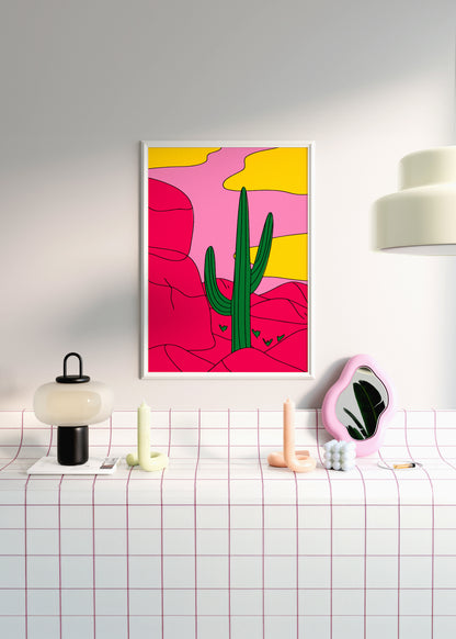 Cactus and Pink Dunes