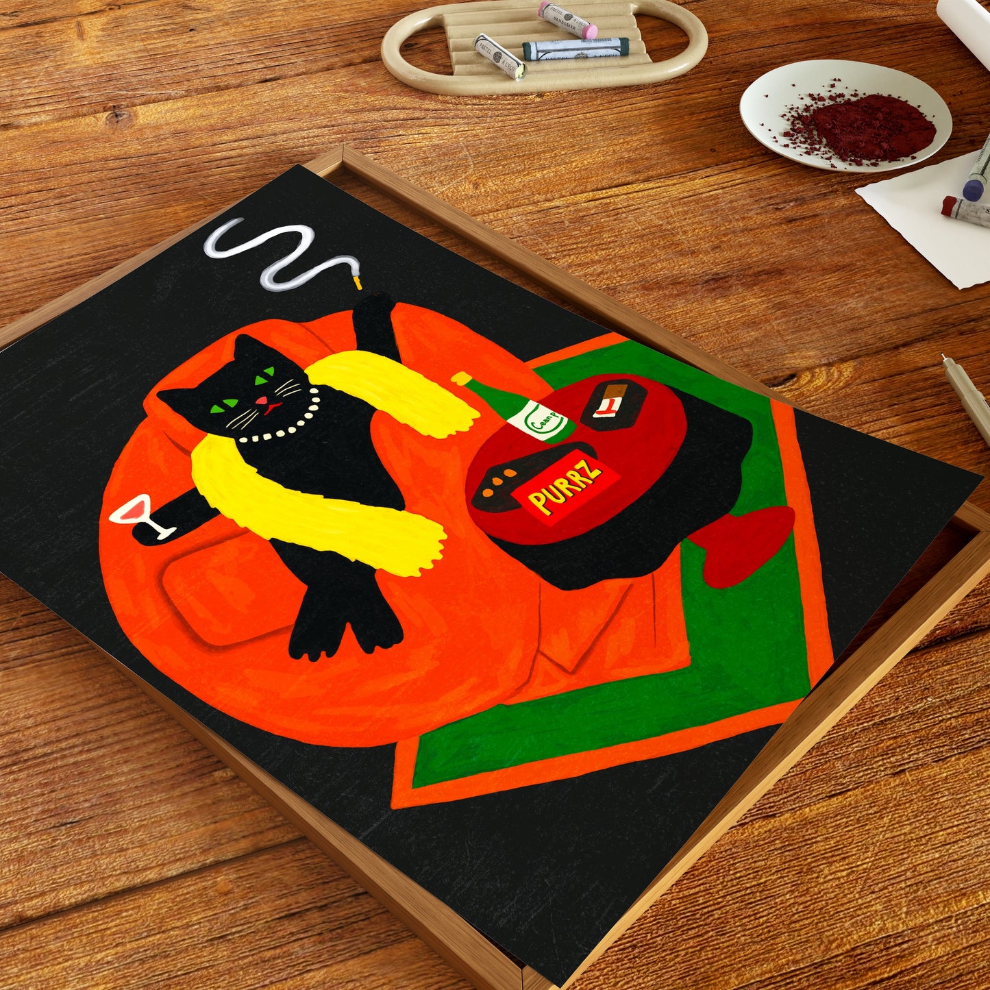 Cat in Sofa - Digital Download