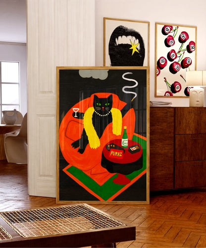 Cat in Sofa - Digital Download