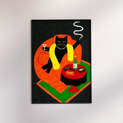 Cat in Sofa - Digital Download