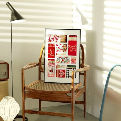 Red Matchbox Collage