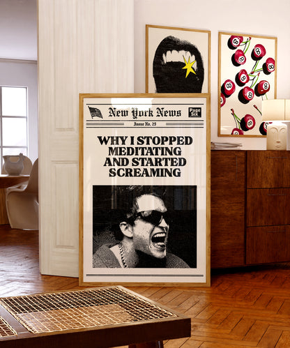 Stop Meditating, Start Screaming